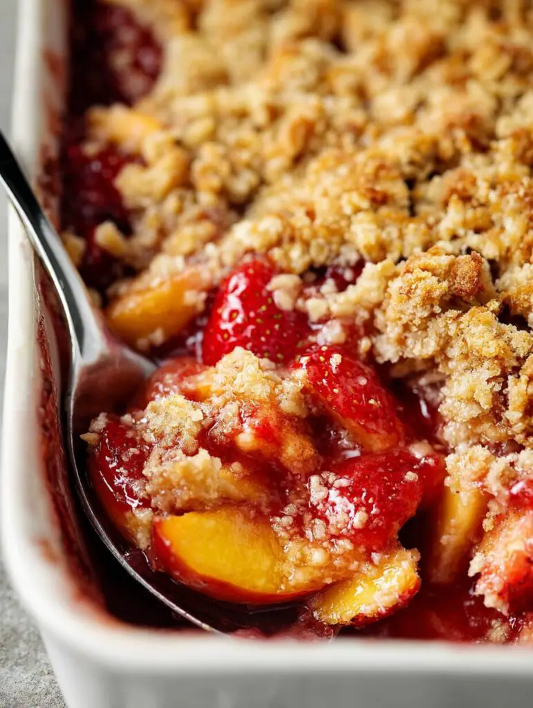 Strawberry Peach Crisp