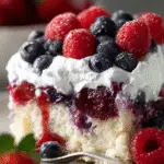 Summer Berry Poke Cake