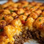 Tater Tot Casserole with Ground Beef