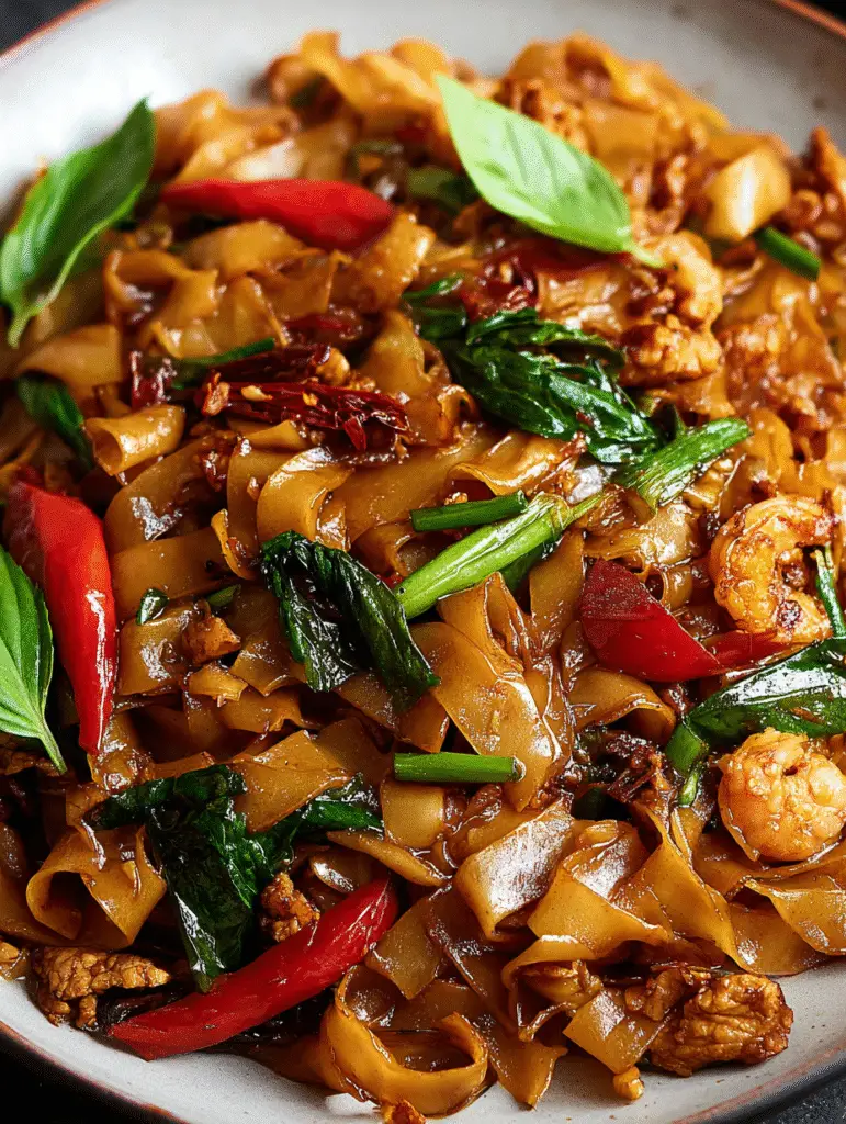 Thai Drunken Noodles (Pad Kee Mao)