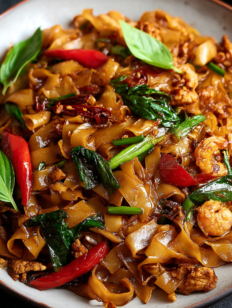 Thai Drunken Noodles (Pad Kee Mao)