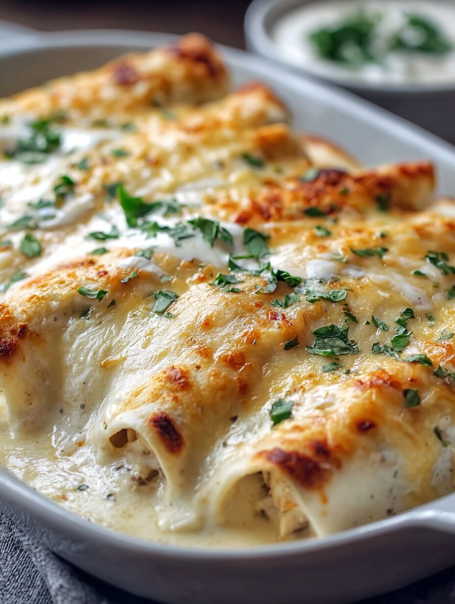 White Chicken Enchiladas Recipe