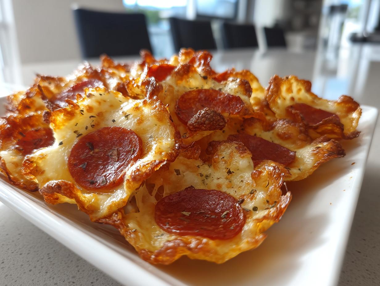2 ingredient Pizza chips