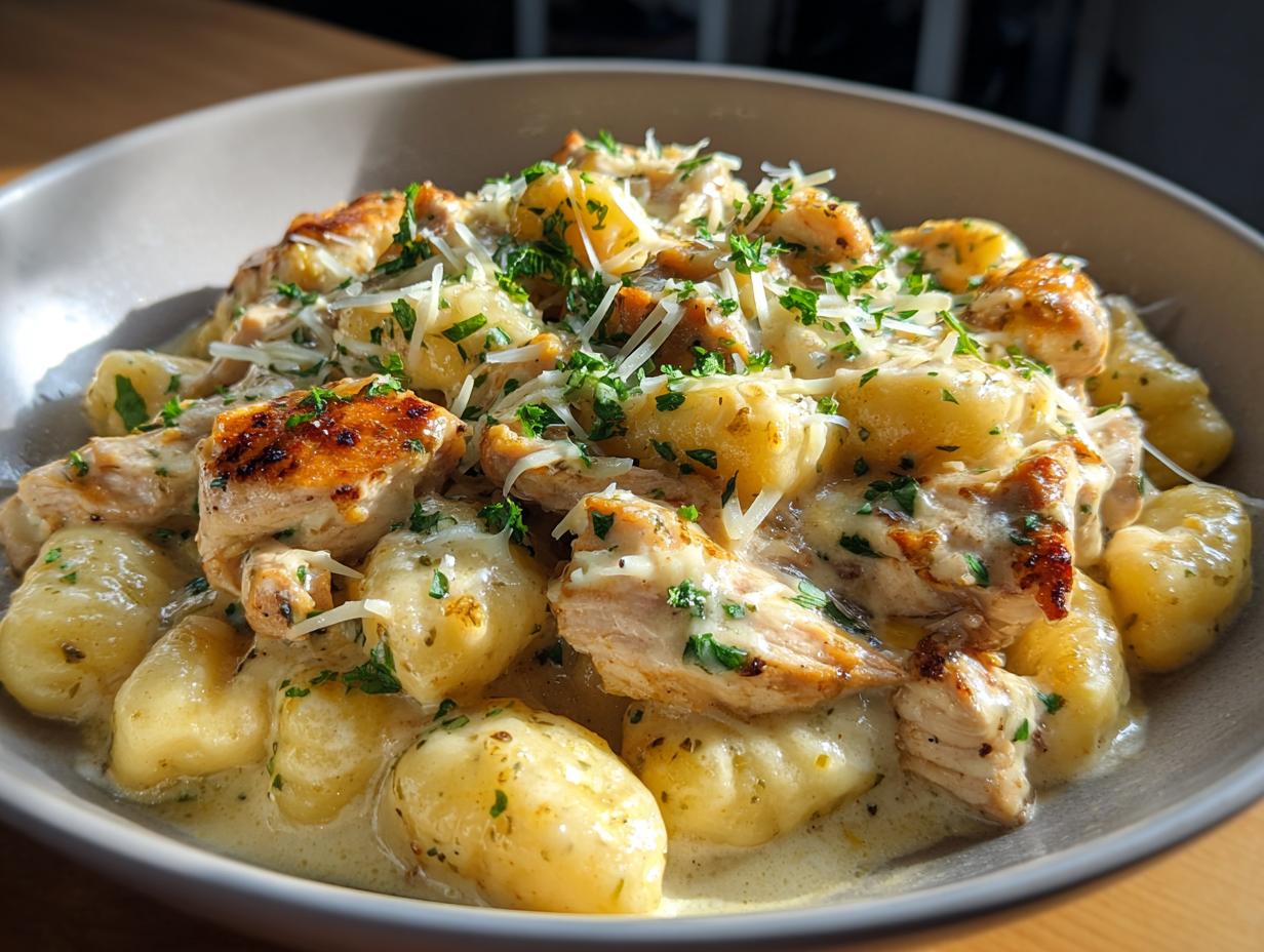 Asiago Chicken and Gnocchi