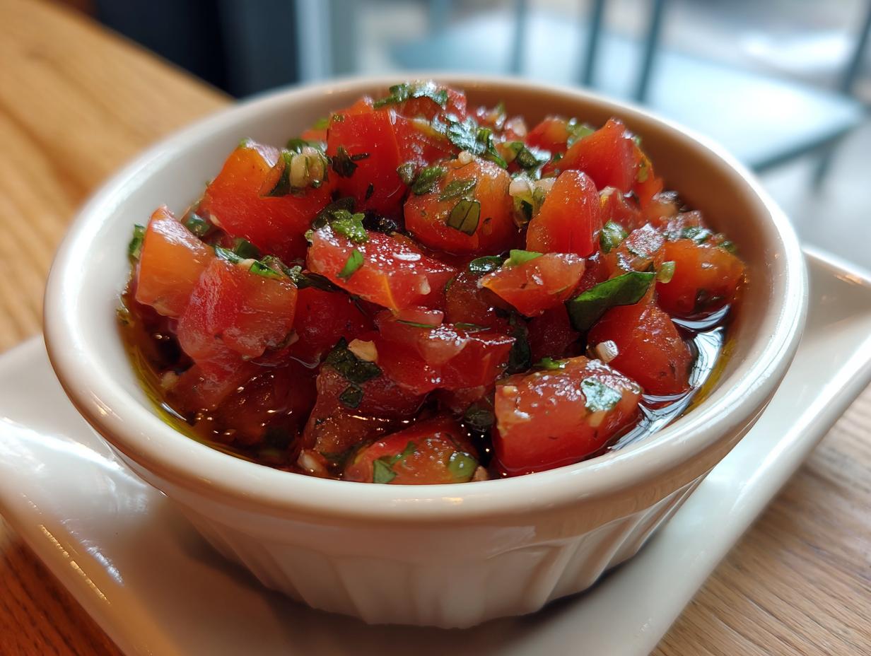 BRUSCHETTA DIP: A VIBRANT AND FLAVORFUL APPETIZER TO DELIGHT YOUR GUESTS