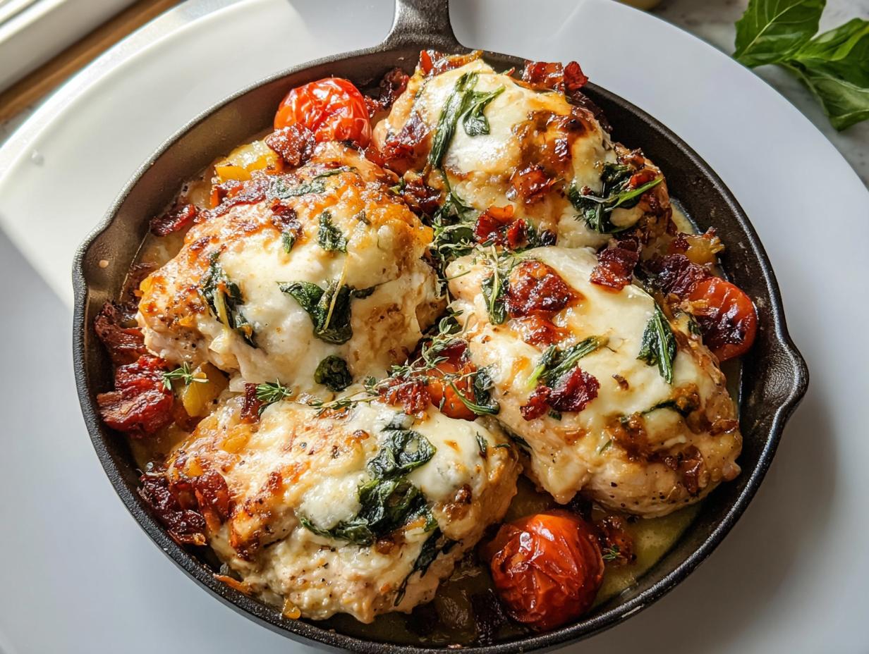 Baked Tuscan Chicken Casserole
