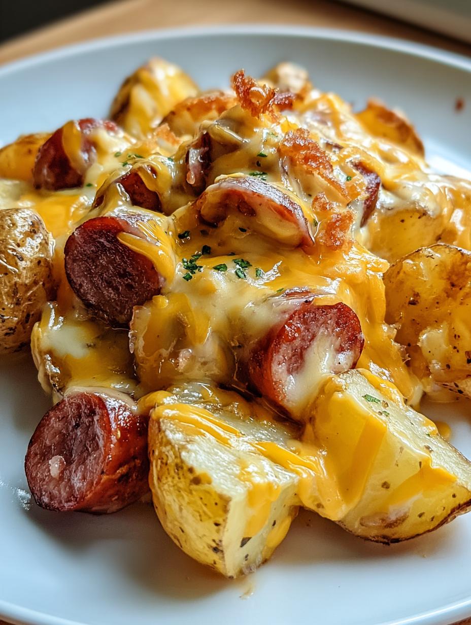 Cheesy Ranch Potatoes and Smoked Sausage - detail 2