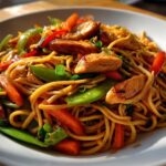 Chicken lo mein
