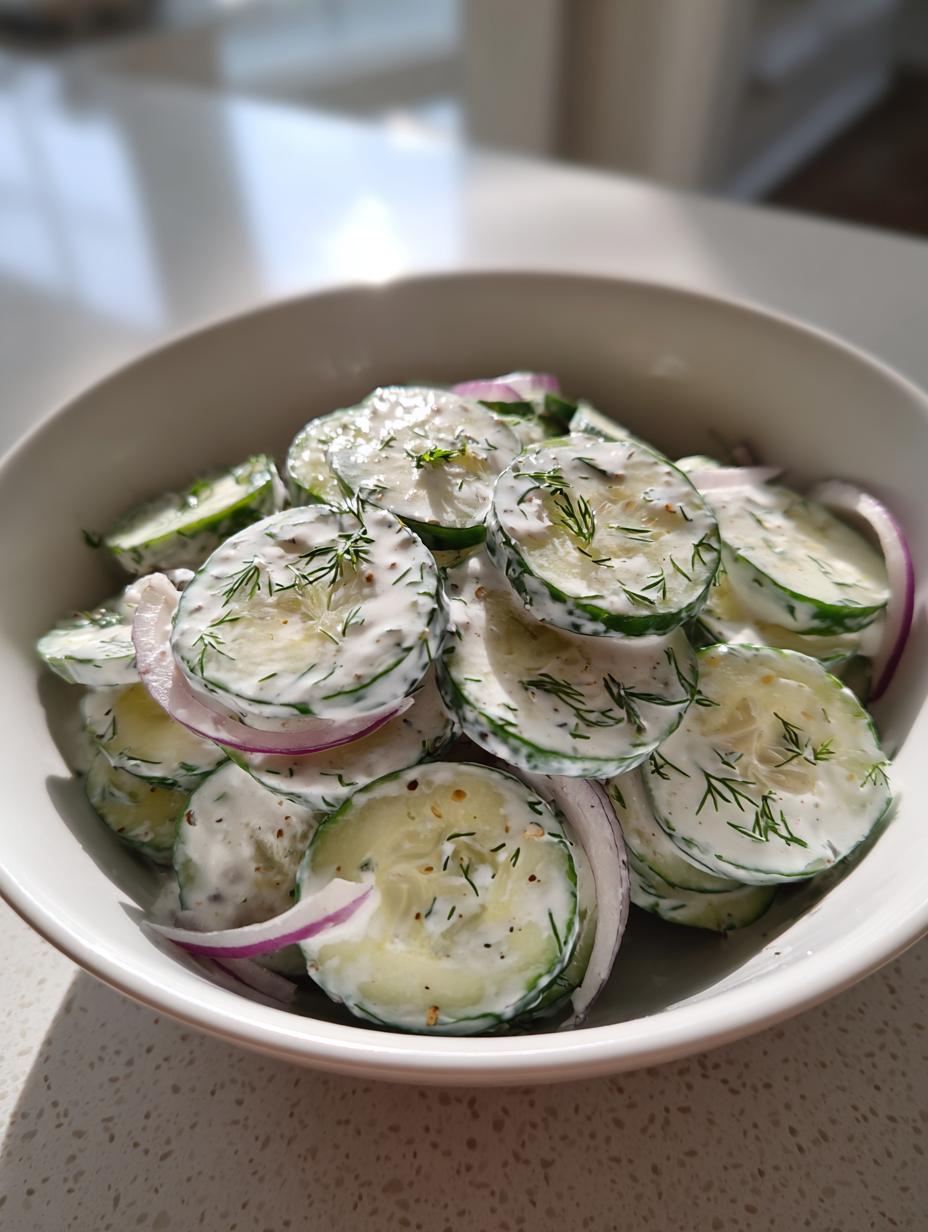 Creamy Cucumber Salad - detail 2