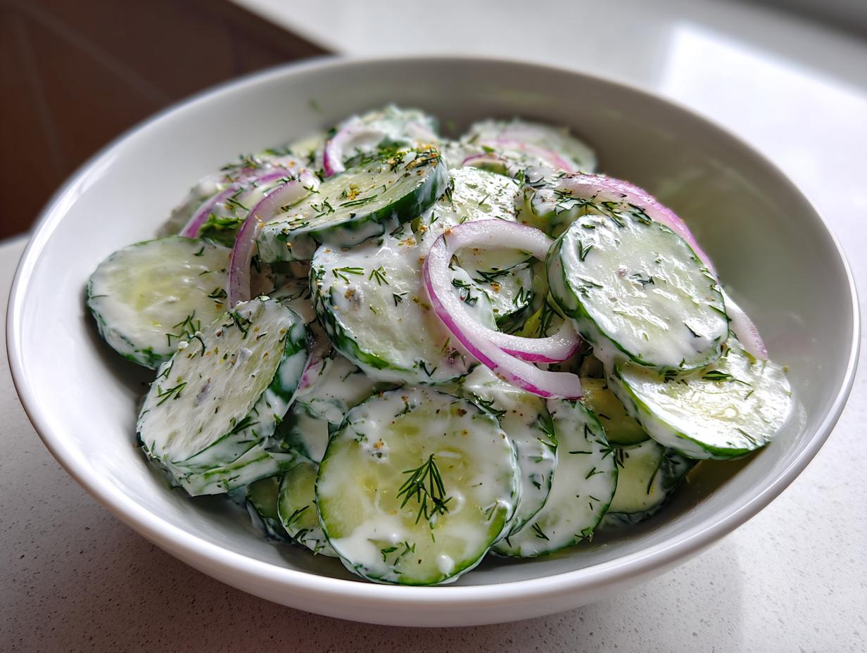 Creamy Cucumber Salad