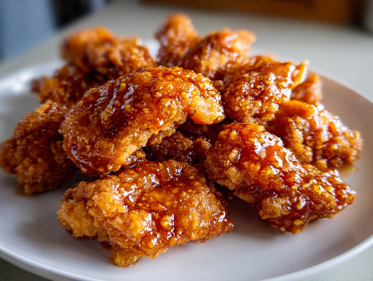 Double Crunch Honey Garlic Chicken