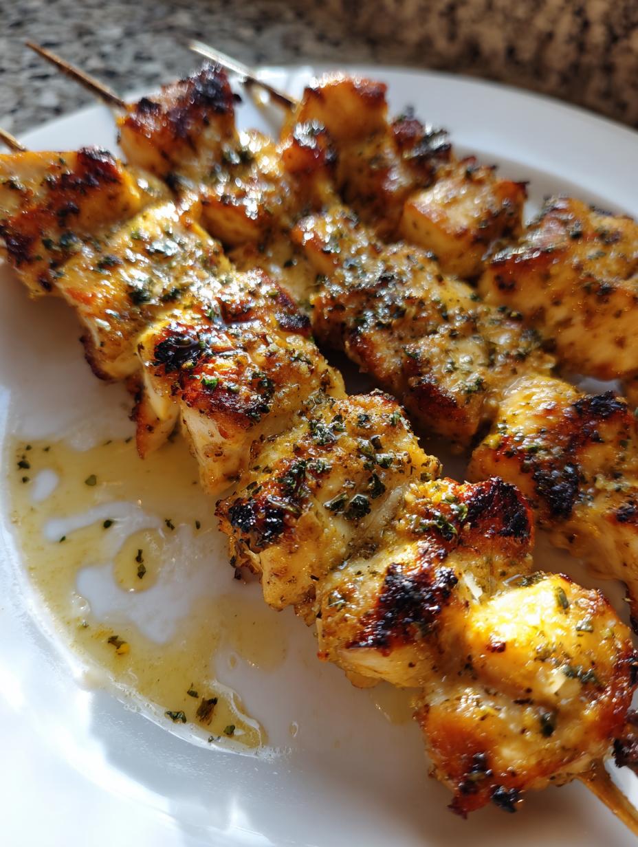Ranch Garlic Parmesan Chicken Skewers - detail 1