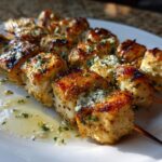 Ranch Garlic Parmesan Chicken Skewers