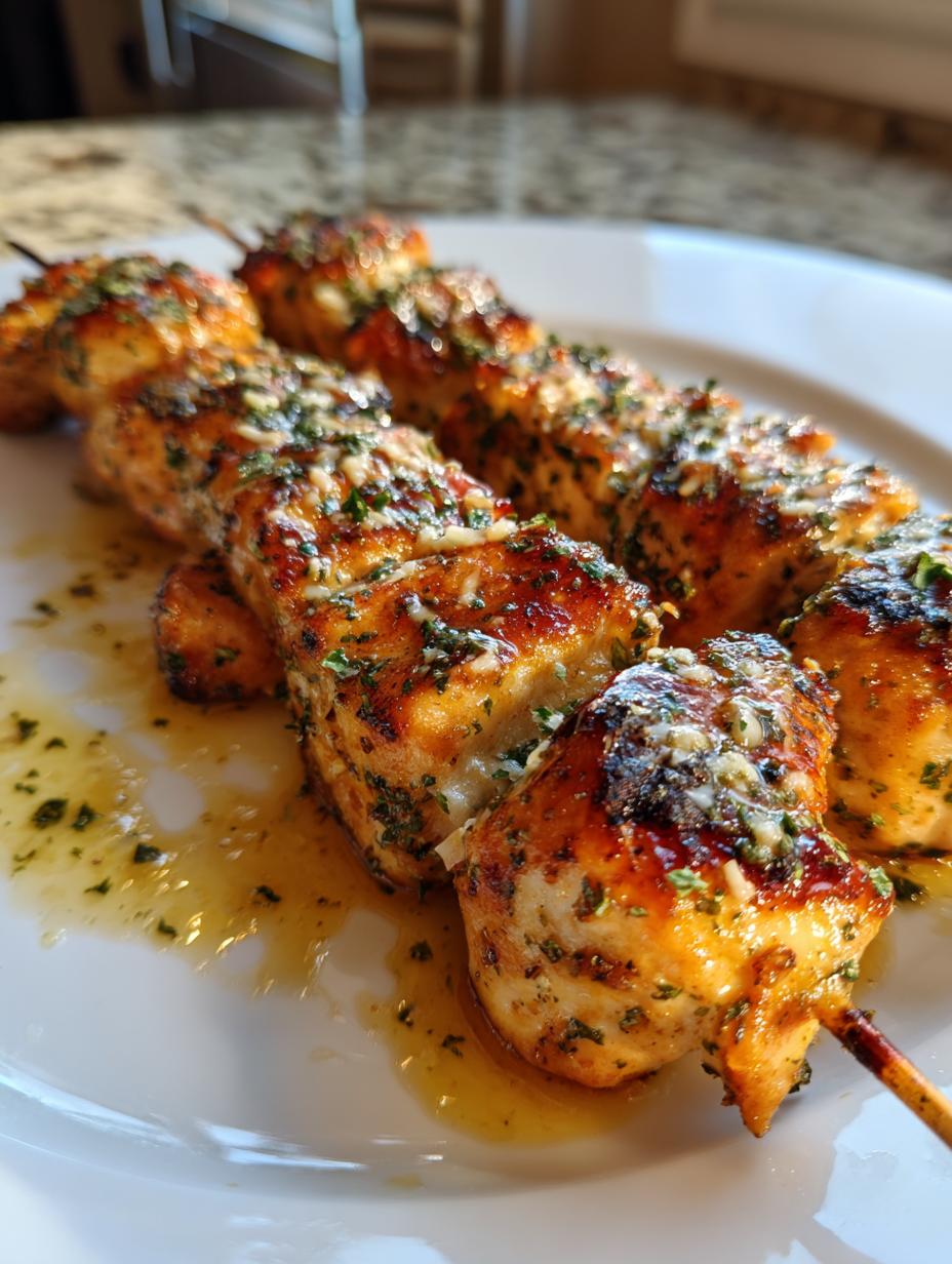 Ranch Garlic Parmesan Chicken Skewers - detail 2