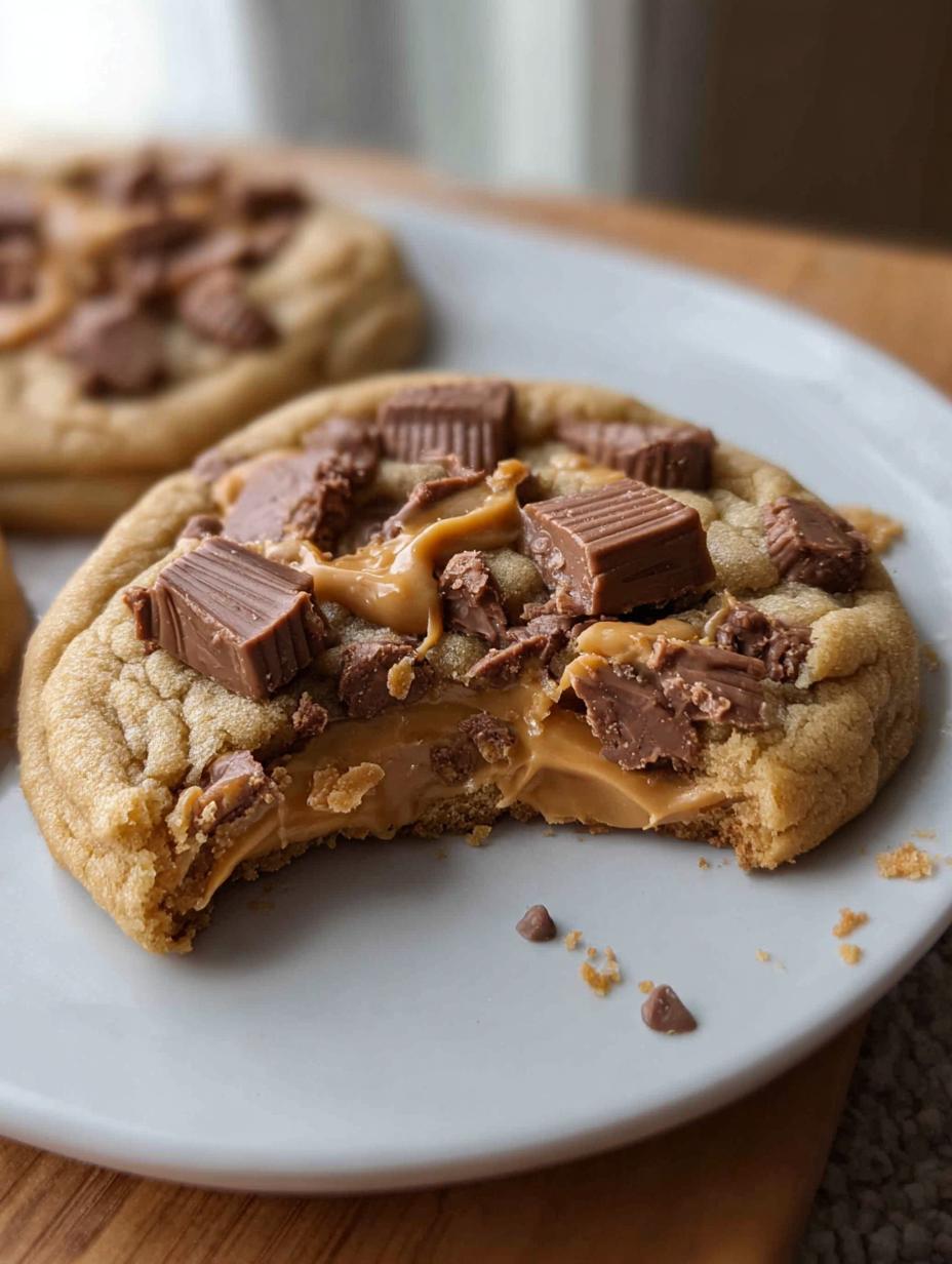 THICK CRUMBL PEANUT BUTTER REESE’S COOKIES - detail 1