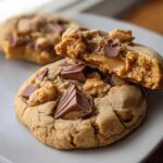 THICK CRUMBL PEANUT BUTTER REESE’S COOKIES