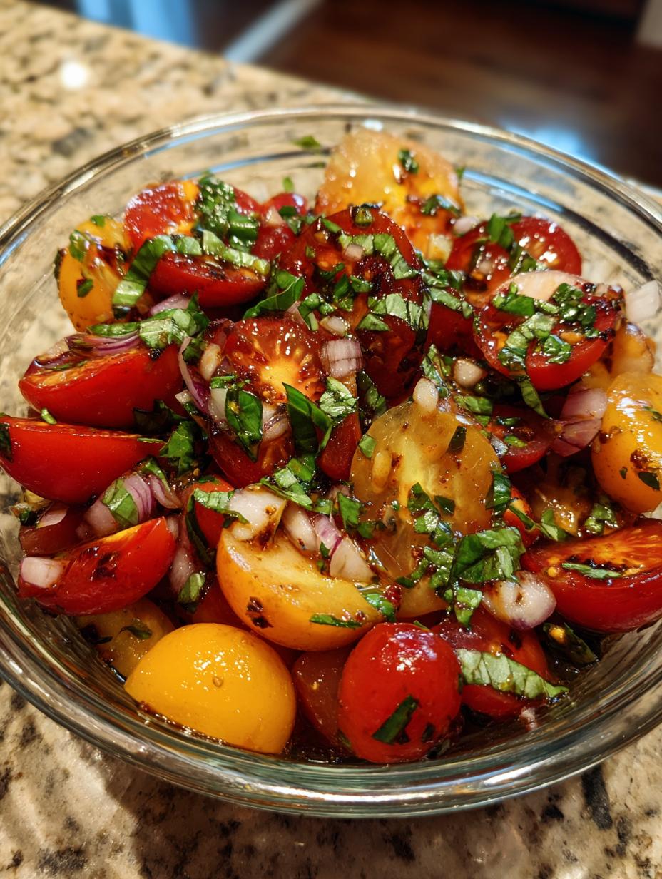 Tomato Basil Salad - detail 1